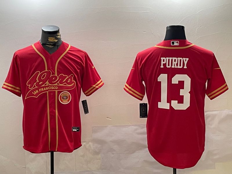 Men San Francisco 49ers #13 Purdy Red Joint Name 2024 Nike Limited NFL Jersey style 12095->san francisco 49ers->NFL Jersey